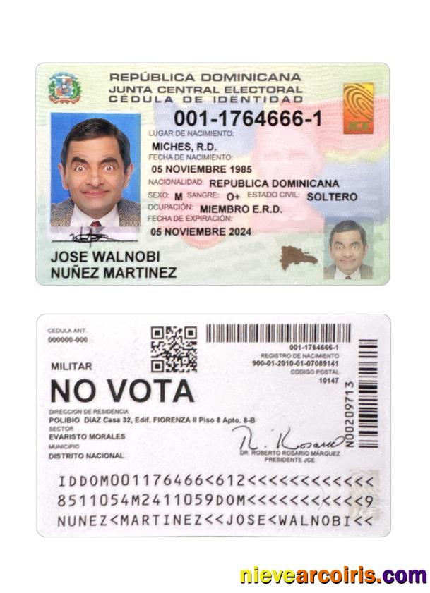 Dominican Republic ID card